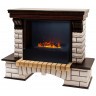 Электрокамин RealFlame Country 26 AO античный дуб с очагом 3D Cassette 630 Black Panel
