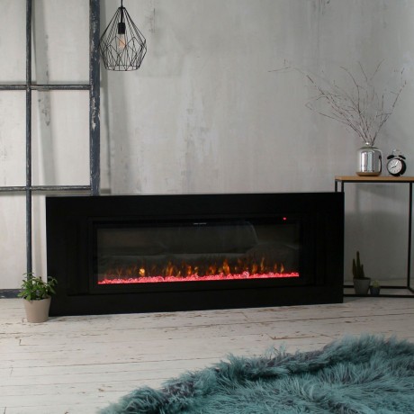 Электрокамин RealFlame Stockholm 50 BLM черный с очагом Saphir 50
