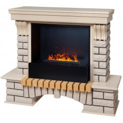 Электрокамин RealFlame Country 26 WT с очагом 3D Cassette 630 Black Panel