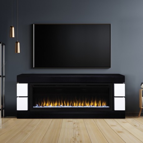 Электрокамин RealFlame Denver 50 BLM черный с очагом Saphir 50