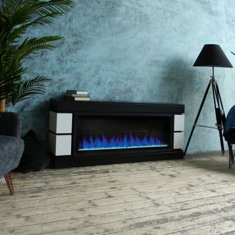 Электрокамин RealFlame Denver 50 BLM черный с очагом Saphir 50