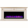 Электрокамин RealFlame Siena 50 WT белый дуб с золотой патиной с очагом Saphir 50