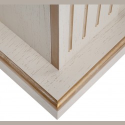 Электрокамин RealFlame Siena 50 WT белый дуб с золотой патиной с очагом Saphir 50