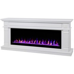 Электрокамин RealFlame Islandia 50 WT белый с очагом Saphir 50