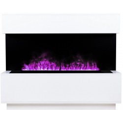 Электрокамин RealFlame Modern CST1000 WT белый с очагом 3D Cassette 1000 LED RGB