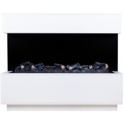 Электрокамин RealFlame Modern CST1000 WT белый с очагом 3D Cassette 1000