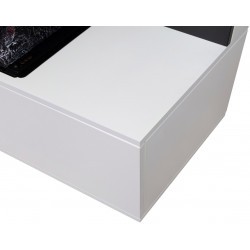 Электрокамин RealFlame Modern CST630 WT белый с очагом 3D Cassette 630 Black Panel