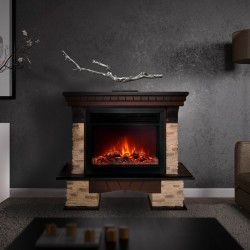 Электрокамин RealFlame Rockland AO античный дуб с очагом Moonblaze Black