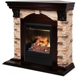 Электрокамин RealFlame Dublin Corner Rock AO античный дуб с очагом 3D Olympic