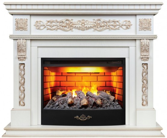 Электрокамин RealFlame Estella 25,5/26 WT с очагом 3D Firestar 25,5