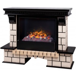 Электрокамин RealFlame Stone 26 AO античный дуб с очагом 3D Cassette 630
