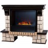 Электрокамин RealFlame Stone 26 AO античный дуб с очагом 3D Cassette 630 Black Panel
