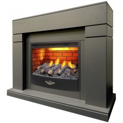 Электрокамин RealFlame Lindelse 25,5/26 GR серый c очагом 3D Firestar 25,5