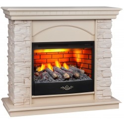 Электрокамин RealFlame Elford WT белый дуб с очагом 3D Firestar 25,5