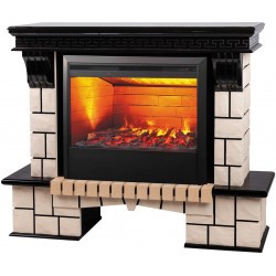Электрокамин RealFlame Stone 26 AO античный дуб с очагом 3D Helios 26