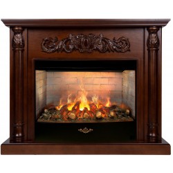 Электрокамин RealFlame Salford 33 AO античный дуб с очагом 3D Firestar 33