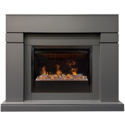 Электрокамин RealFlame Lindelse 26 GR серый, графит c очагом 3D Helios 26 SBG