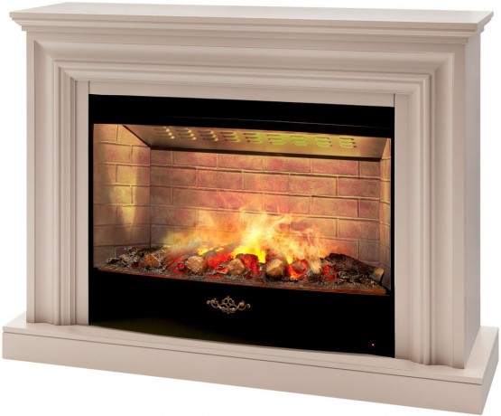 Электрокамин RealFlame Weston 33 BG кашемир с очагом 3D Firestar 33