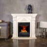 Электрокамин RealFlame Athena WT белый дуб с золотой патиной с очагом 3D Oregan