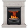Электрокамин RealFlame Adelaida WT белый камень с очагом Oregan 3D