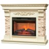 Электрокамин RealFlame Marseilles Luxe 24 WT белый дуб с золотой патиной с очагом Irvine 24