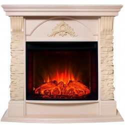 Электрокамин RealFlame Athena WT айвори с очагом Evrika 25,5 LED