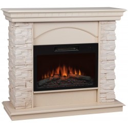 Электрокамин RealFlame Elford WT белый дуб с очагом Kendal 24