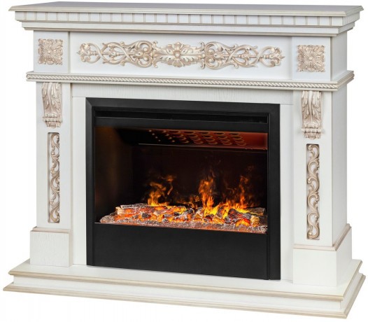 Электрокамин RealFlame Estella 25,5/26 WT с очагом 3D Helios 26 SBG