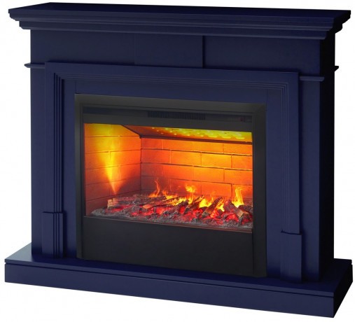 Электрокамин RealFlame Marco 25,5/26 NB индиго с очагом 3D Helios 26