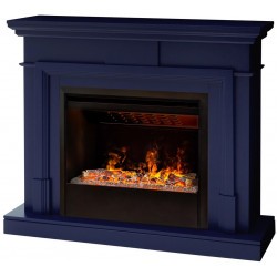 Электрокамин RealFlame Marco 25,5/26 NB индиго с очагом 3D Helios 26 SBG