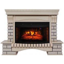 Электрокамин RealFlame Country 33/33W WT с очагом Firespace 33W S IR