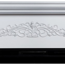 Электрокамин RealFlame Ofelia 26 WT дуб белый с серебряной патиной с очагом 3D Cassette 630