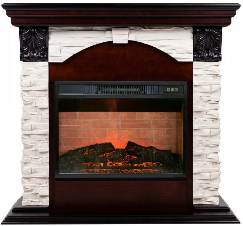 Электрокамин RealFlame Dublin Lux AO античный дуб с очагом Irvine 24