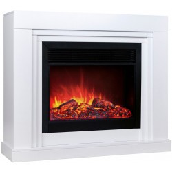 Электрокамин RealFlame Stanley 26 WT белый с очагом Moonblaze Black