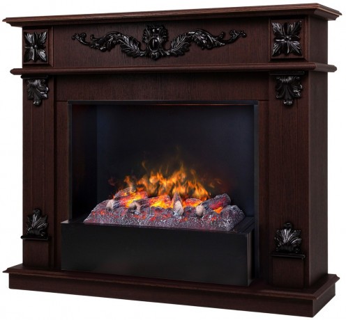 Электрокамин RealFlame Philadelphia 25,5/26 DN орех с очагом 3D Cassette 630