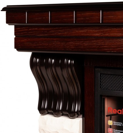 Электрокамин RealFlame Country 26 AO античный дуб с очагом 3D Cassette 630