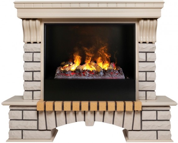 Электрокамин RealFlame Country 26 WT с очагом 3D Cassette 630