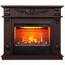 Электрокамин RealFlame Philadelphia 25,5/26 DN орех с очагом 3D Helios 26