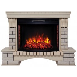 Электрокамин RealFlame Country 33/33W WT с очагом Firespace 33 S IR