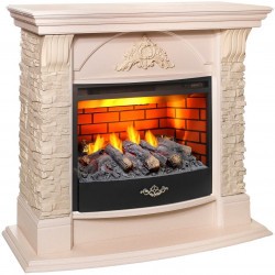Электрокамин RealFlame Athena WT айвори с очагом 3D Firestar 25,5